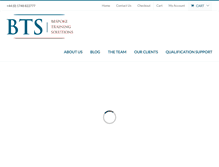Tablet Screenshot of bespoketrainingsolutions.com